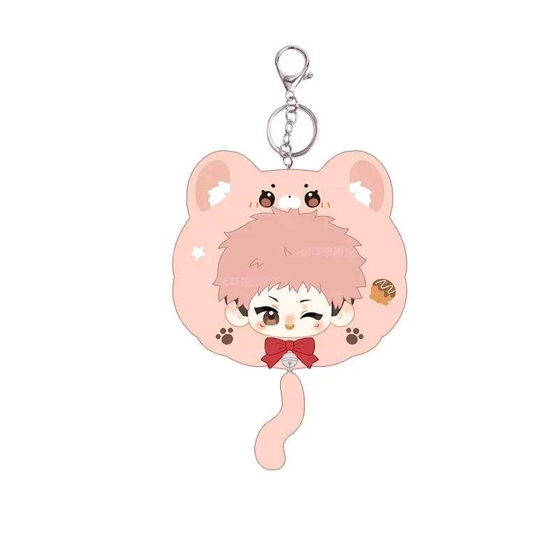 Anime jk satoru gojo itadori yuji kawaii rosto 15cm cosplay adereços de pelúcia carteira titular dos desenhos animados mini moeda bolsa saco presentes