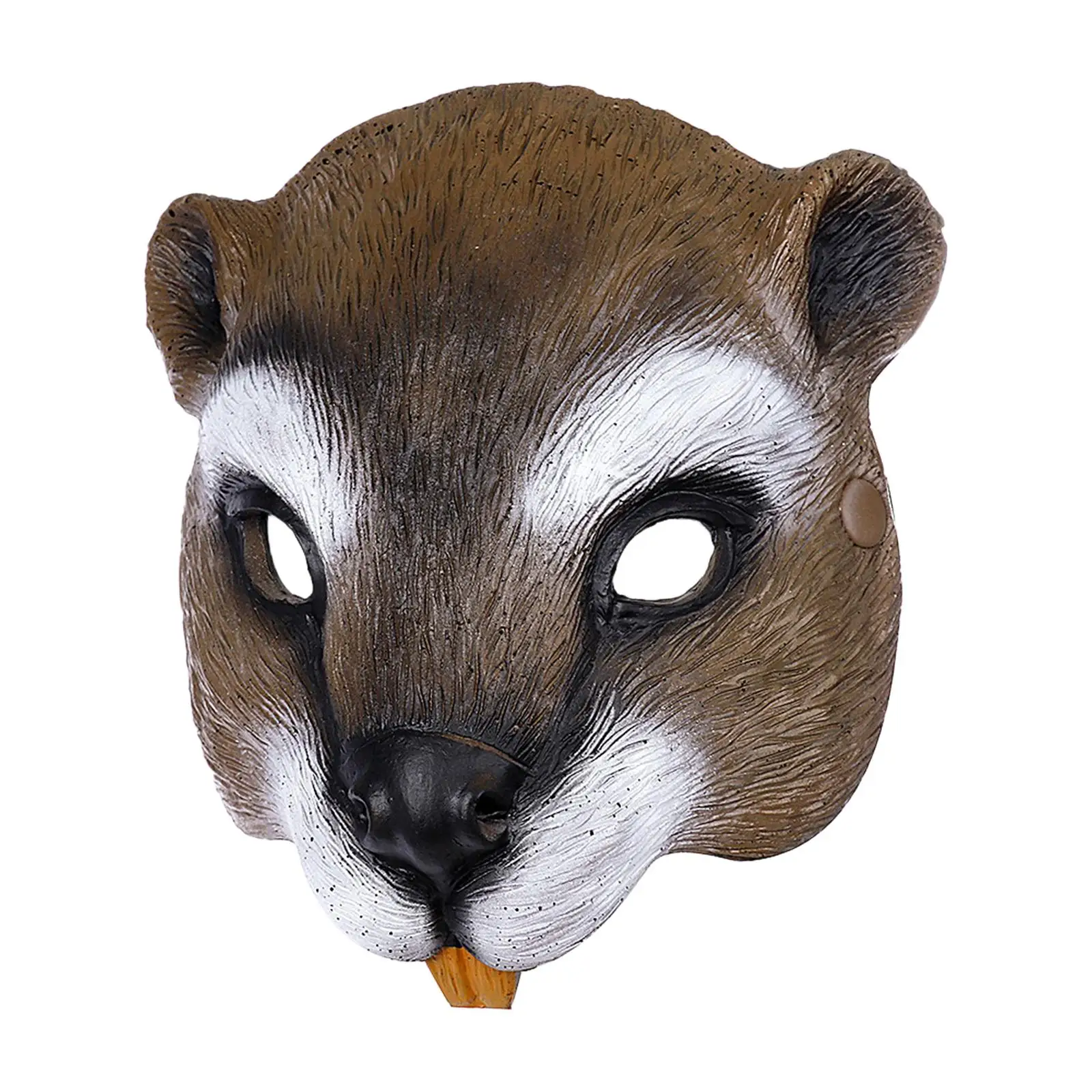 Squirrel Mask Novelty Animal Cosplay Mask Half Face Cover for Role Play Club Carnival Stage Performance Festival Accessories