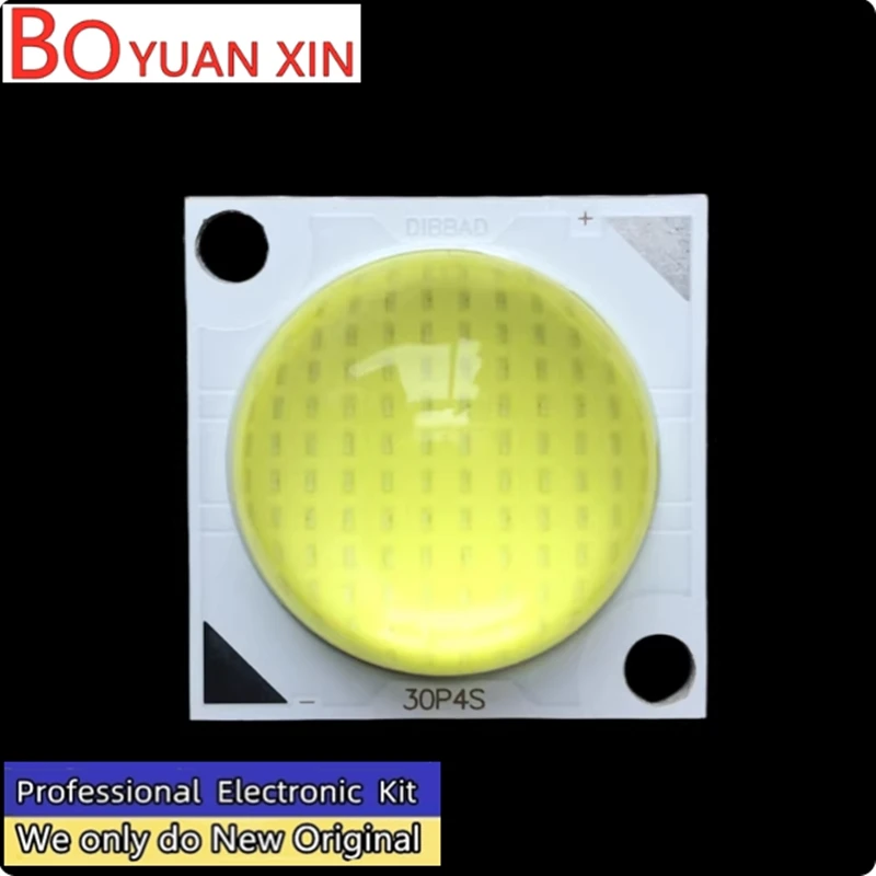 High brightness 12V 36V high-power LED with lens 50W integrated COB white light warm white color bead light source 1500 4000