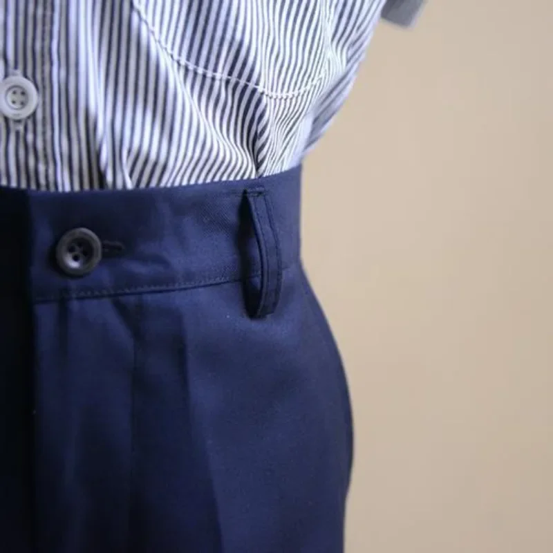 ZOETOPKID Jungen Anzughose 2026 Herbst Schwarze Formelle Hose Aufführungskleidung Formelle Anzughose für Schüler Dunkelblau Trendiger Stil – Detail 3