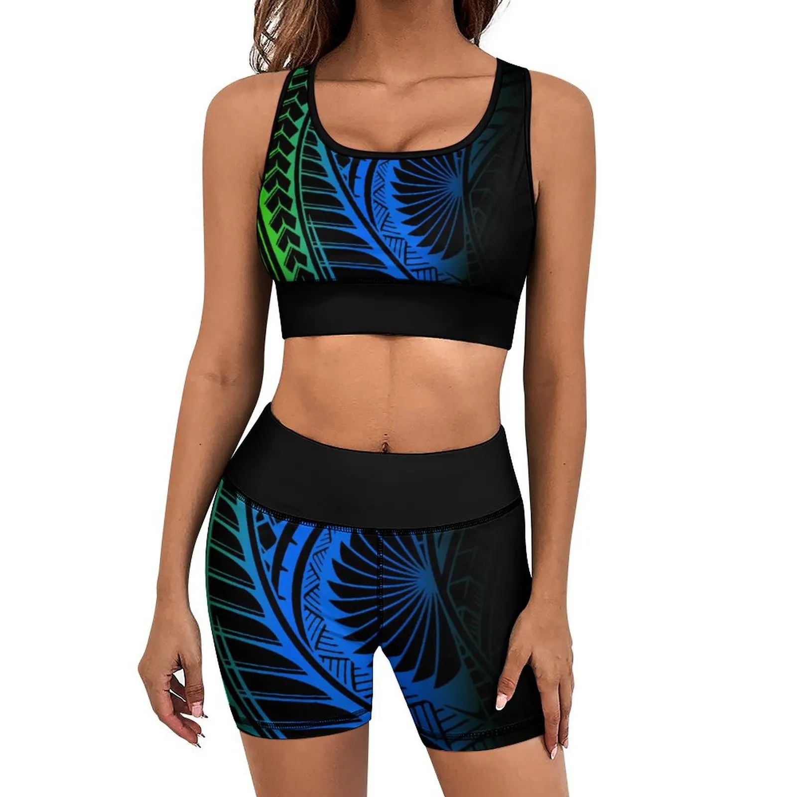 

Pacific Island Art Custom Yoga Suit Women's Summer Sleeveless Sexy High-Waisted Yoga Dress 2024 New Polynesian Design