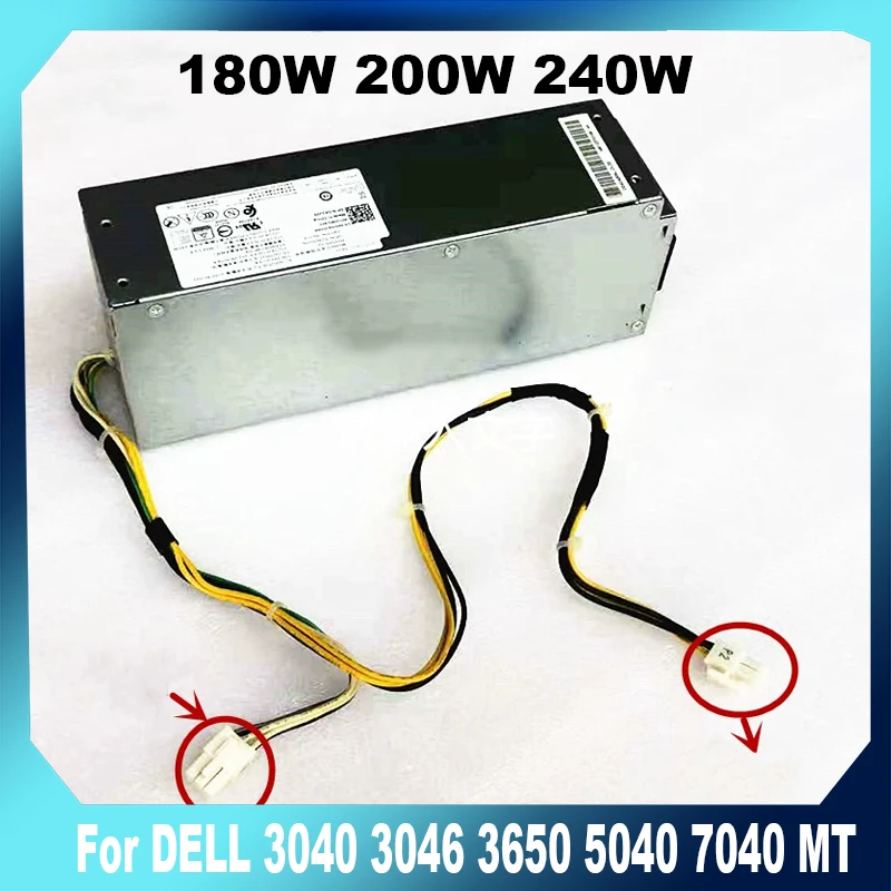 

Блок питания 180 Вт 200 Вт 240 Вт для DELL 3040 3046 3650 T3420 3653 5040 7040 MT UH180ES-00 L200EBS L200AS-00 L240EPM-00 L240AM-00 HU240AM-00