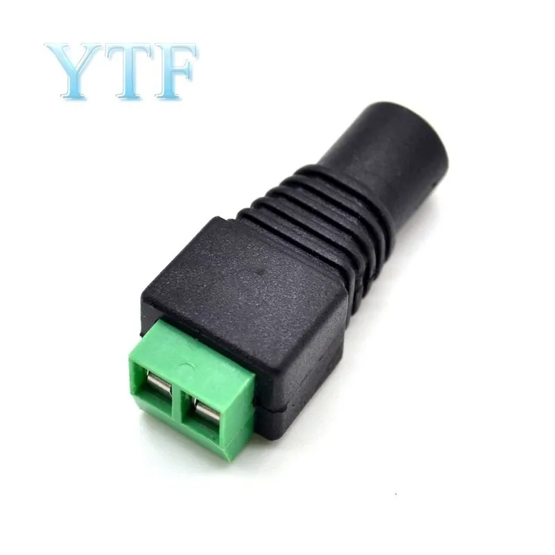 2.1X5.5Mm DC Power Female Plug Jack Adapter Connector Plug untuk CCTV DVR LED Strip Light UNTUK Arduino