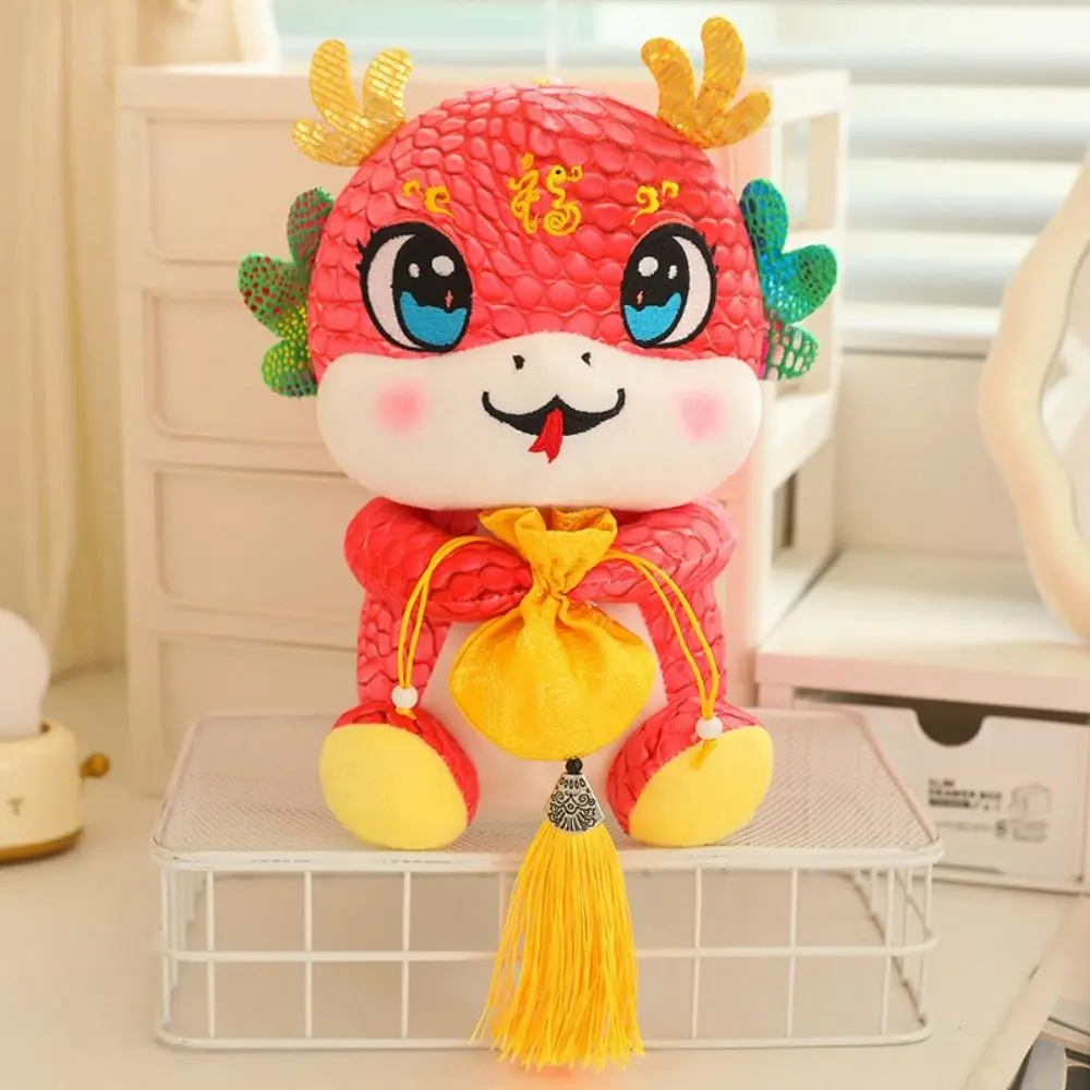 Chinese New Year 2025 Snake Year Dolls Cute Spring Festival Lucky Snake Plush Toys Animal Home Decoration Car Hanging Decor