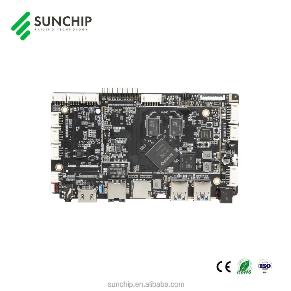SUNCHIP Android 11 RK3568 Android Board 4K HD LVDS MIPI EDP Embedded Android Player supports WIFI BT LAN 4G etc.