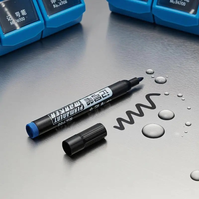 Permanent Waterproof Markers Quick Drying Ink Sturdy Tip Fade Resistant for Classroom Office Art Sketching Use