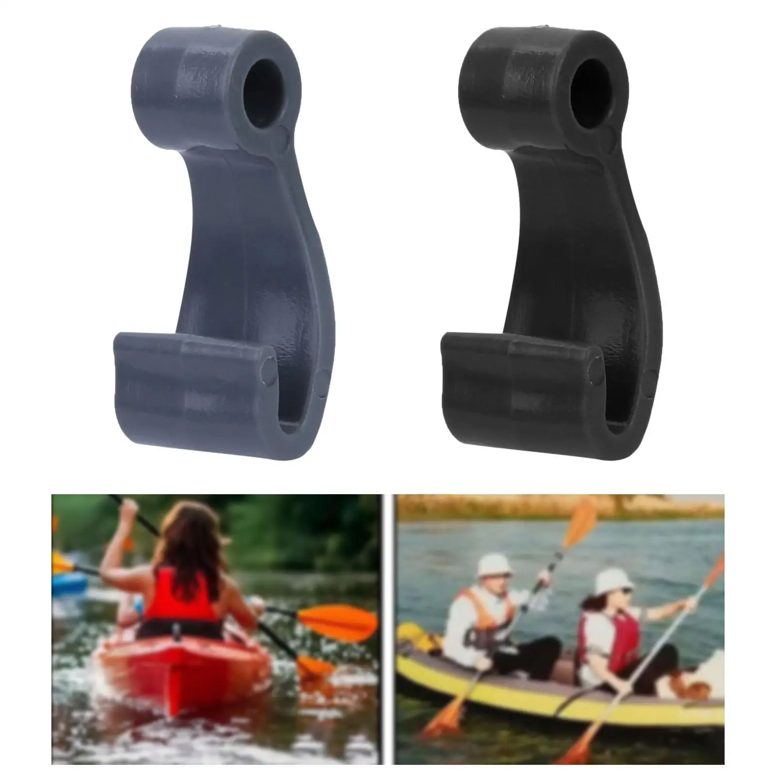 

6-компонентный амортизирующий шнур для крепления банджи, крючки J-образной формы, крепления для каяка, крючок для шнура для банджи для каяков, гребных лодок, каноэ