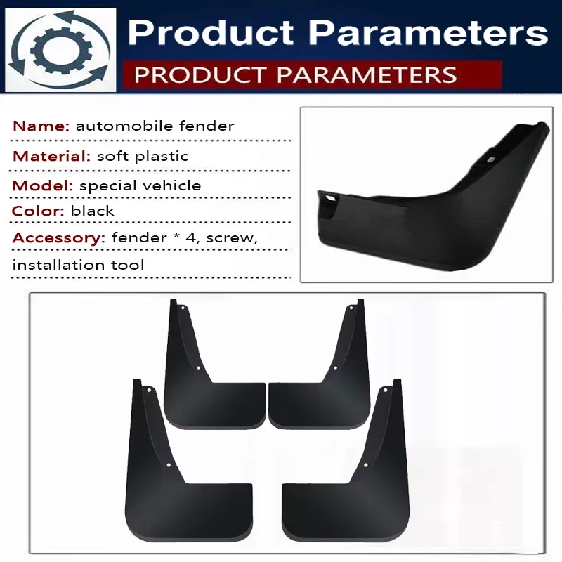 Car Mudguards For Geely Xingyue L Hi-X Monjaro 2021~2024 Fender Flares Splash Guards Duraflap Set Car Accessorie Exterior Parts