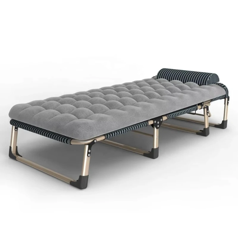 

Multifunctional portable folding large single bed with soft mattress for adults