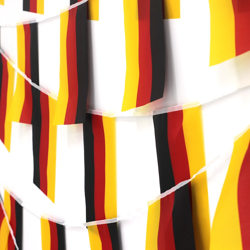 FLAGLINK banderín Alemania de tela – pancarta para festival y fiesta - imagen 3
