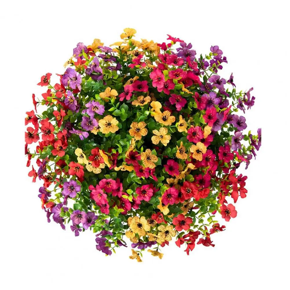 

Silk Flowers for Home Decoration All-weather Artificial Plants Realistic Artificial Flowers for Home Garden Decor for Indoor