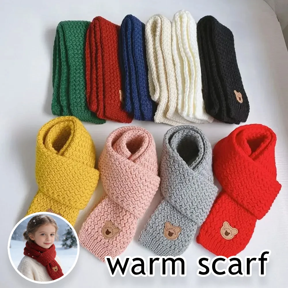 

Детский зимний шарф, осенний сезон, теплые гетры для шеи для маленьких мальчиков и девочек, теплые милые ветрозащитные гетры в корейском стиле, аксессуар