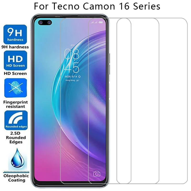 screen protector for tecno camon 16 premier pro protective tempered glass on techno camon16 16pro phone film glas 9h teno camom