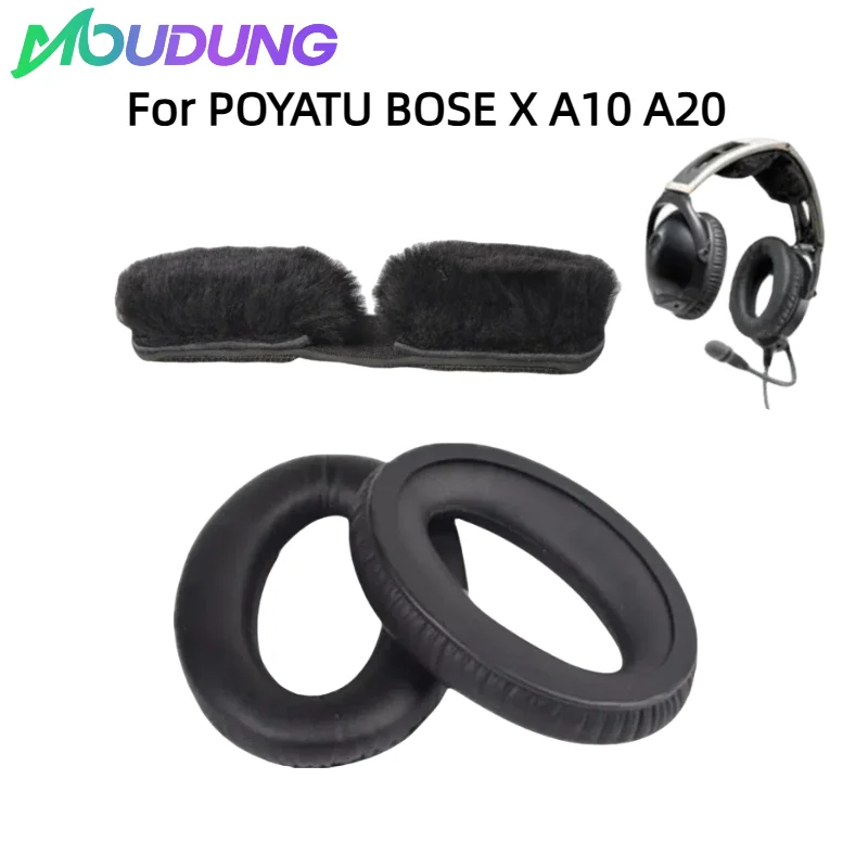 

Ear Pads For BOSE X A10 A20 Headphones Replacement Soft Foam Cushion Sponge Pad Leather Earmuffs