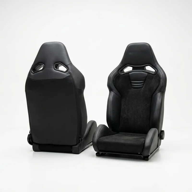 Car Accessories Premium Universal Quick-Release Reclining Sport Bucket Seat Interior Tuning with Dual Sliders