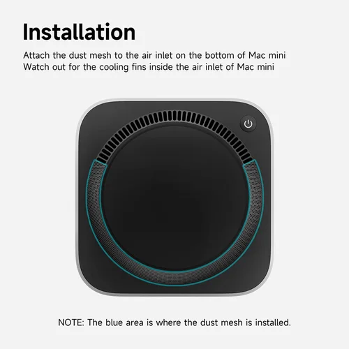 Imagen 2 del producto Hagibis-filtro de malla antipolvo para Mac mini M4/M4 Pro 2024, cubierta a prueba de polvo, red, 4 Uds., ventilador enfriador, filtro de polvo, cubierta de malla de PVC para ordenador