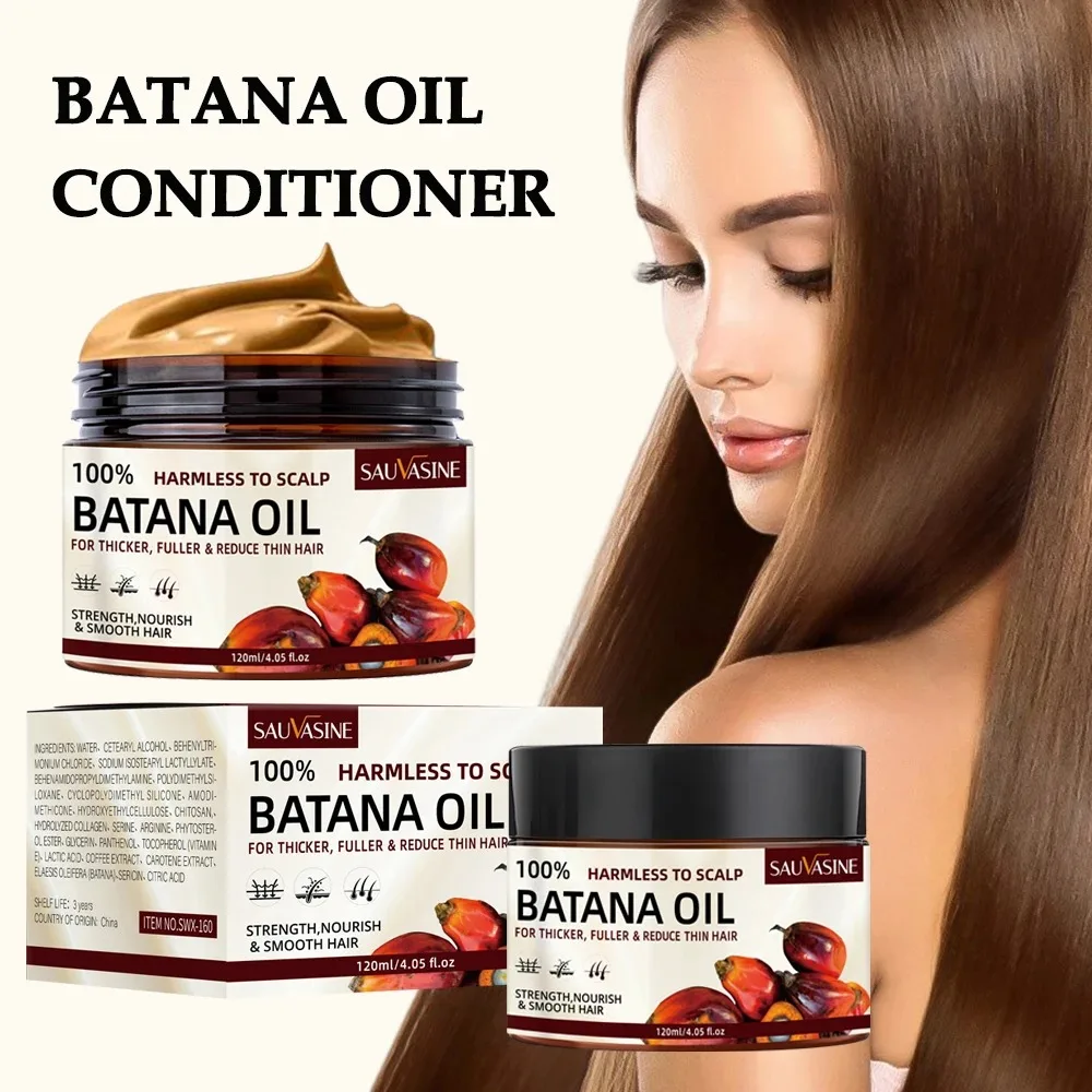 

Natural Batana Oil Nourishes Repairing Damaged Hair Smoothing Coarse Moisturizing Anti Hair Loss Anti-Breakage Soft Hair Essence