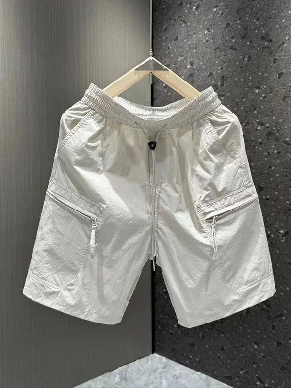 

Summer Thin Qui Dry Loose Straight Leg Men's Workwear orts Spor Five-Quarter Pants Faionable Versatile Outdoor Wear