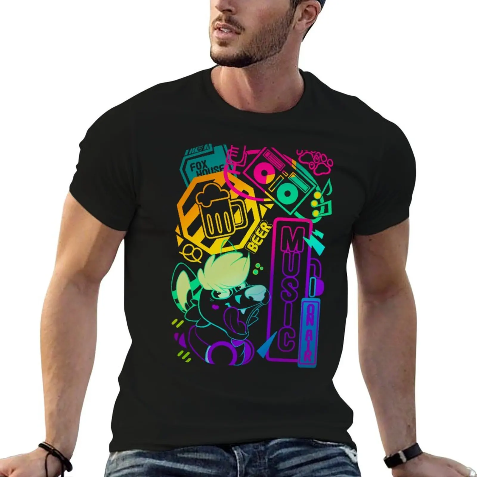 (Limited) Kjisu's Gay Pridelife Furry Design T-Shirt Luxury man blanks mens shirts graphic tee