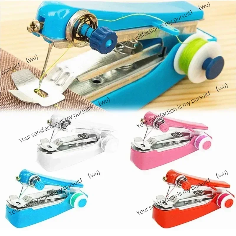Portable mini sewing machine for home use simple needlework handmade crop repair clothes fabric handmade sewing