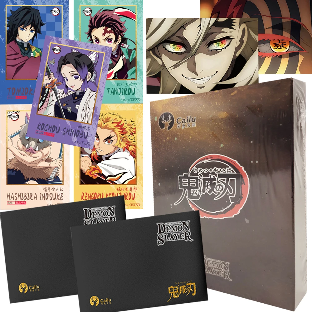 

Hot-blooded Anime Demon Slayer Collection Cards Cool Limited Edition Hidden Fluorescent Colored Paper Cards Gifts for Friends