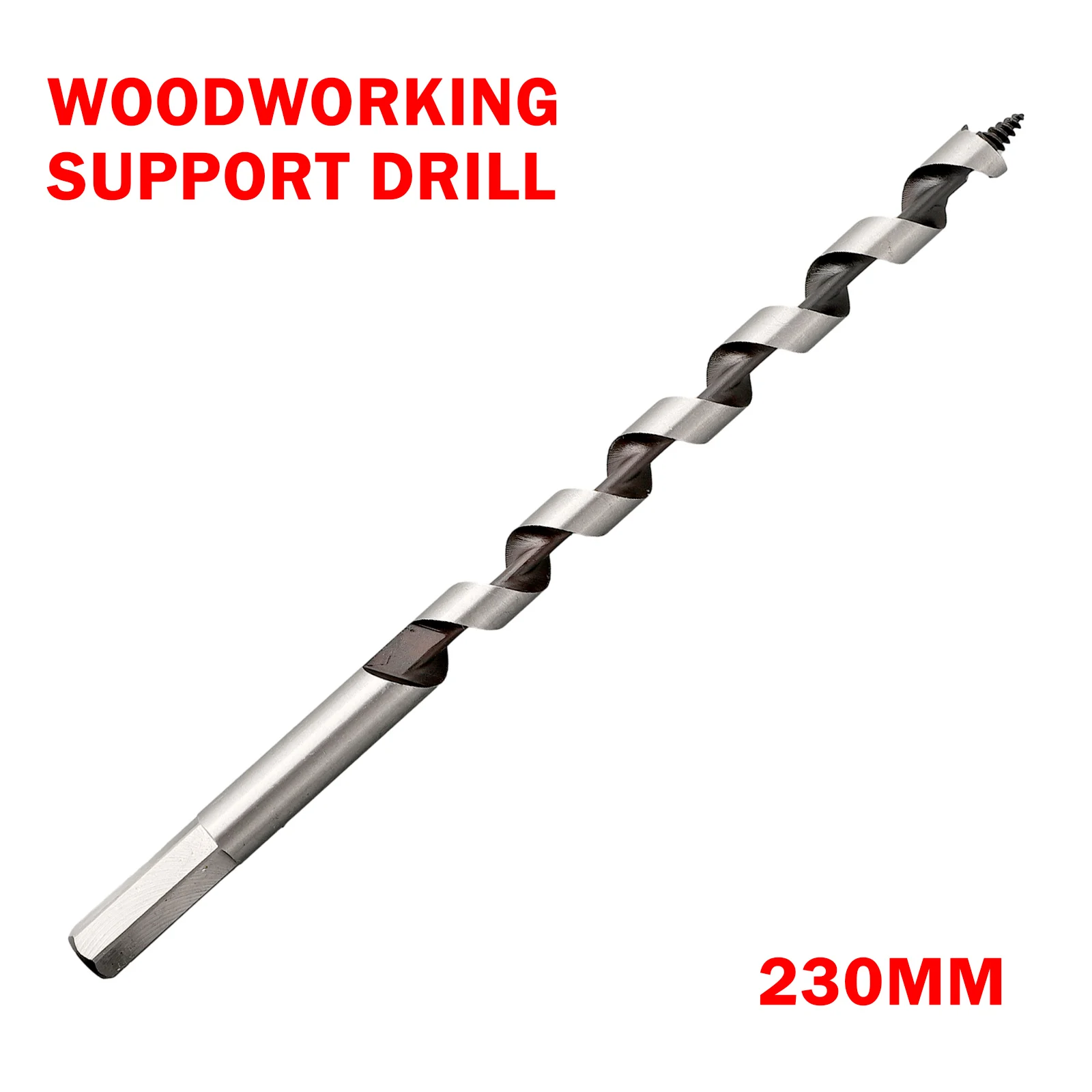 Hex Shank HCS Drill Bit Woodworking 6-25mm Wood Drilling Tools Central Solid Punching Single Wing Cutting Edge