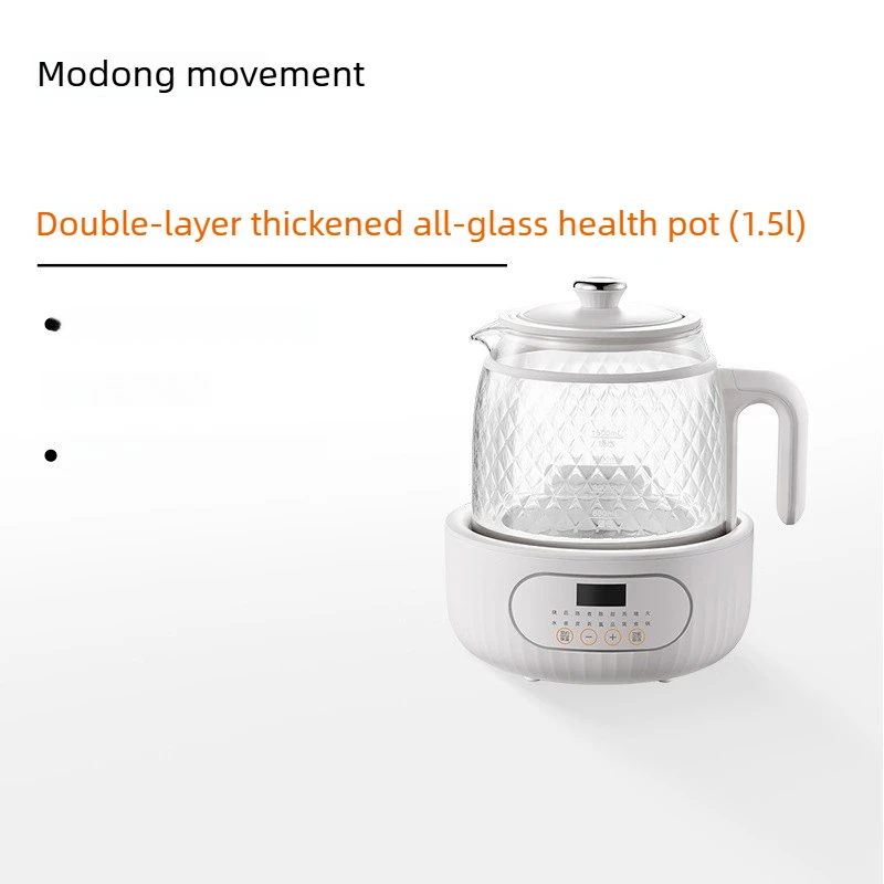 1500ml Health Tea Maker 800W Glass Electric Kettle Constant Temperature Multi Function Stewing Pot for Home Kitchen 티메이커 view 4