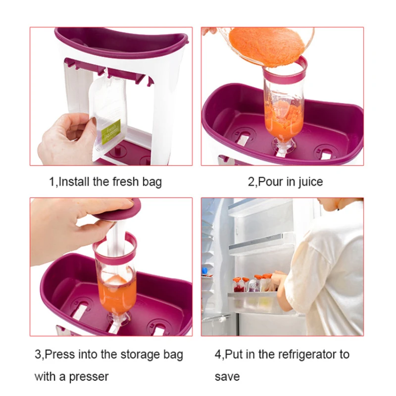 Baby Complementary Food Pouch Filling Machine with Food Storage Bag Baby Food Pouch Filling Machine Squeeze Food Station