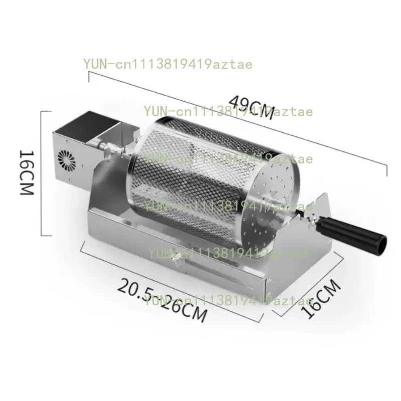 Outdoor Round Auto‑Rotation BBQ Mesh Cage Smoked Barbecue Grill Rotisserie Cooking Cage
