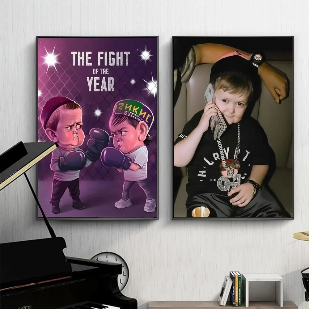 

Funny hasbulla Poster Self-adhesive Art Poster Retro Kraft Paper Sticker DIY Room Bar Cafe Vintage Decorative Painting