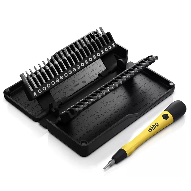 Wiha Precision Screwdriver Set 40 in 1 Magnetic Screwdriver Bits Kit Portable Multi‑function Repair Tool 44624