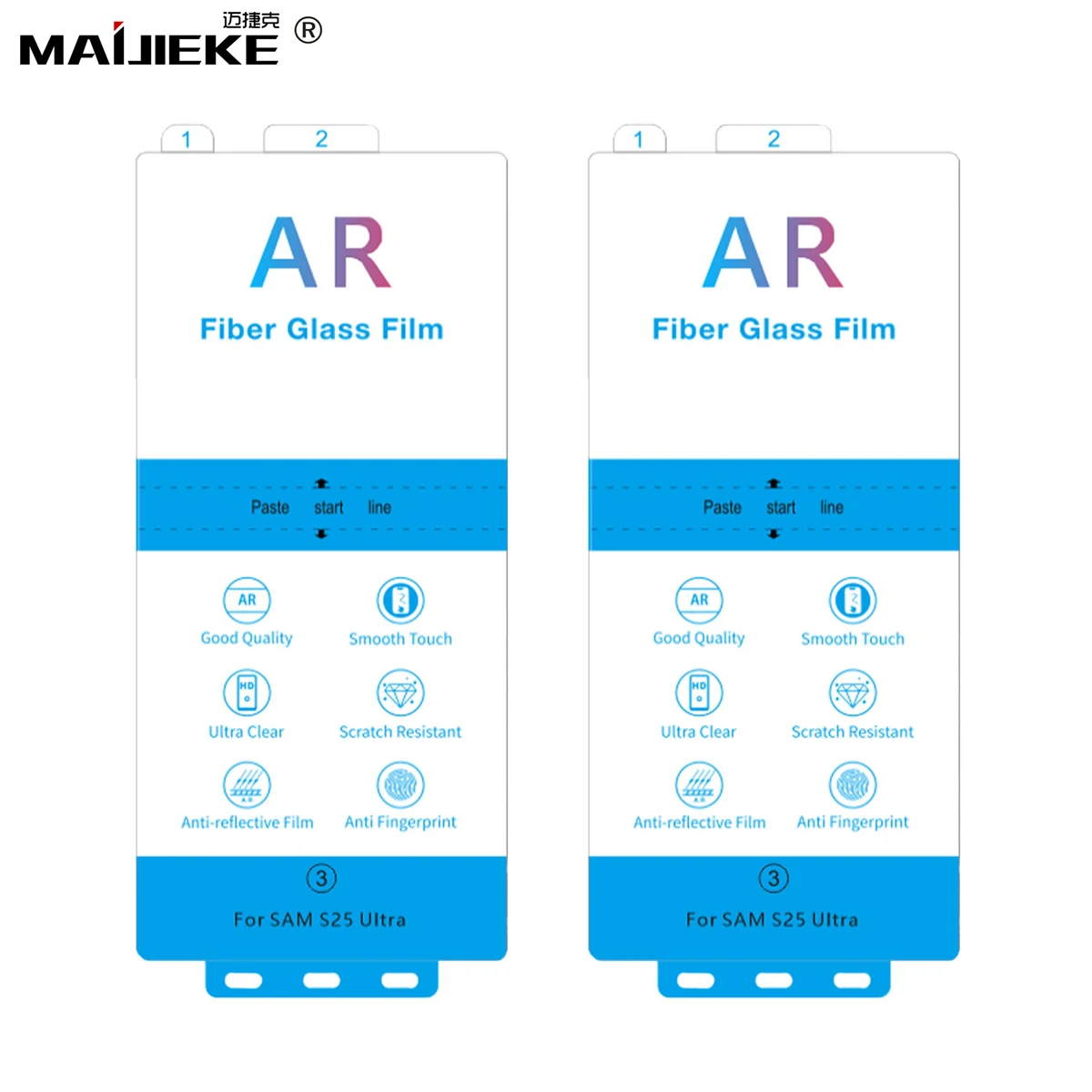2 Stück Anti-Reflex-AR-Displayschutzfolie für Samsung Galaxy S26 Ultra S26+ S23 Plus S24 S25 Ultra FE S25 Edge Displayschutz – Detail 2