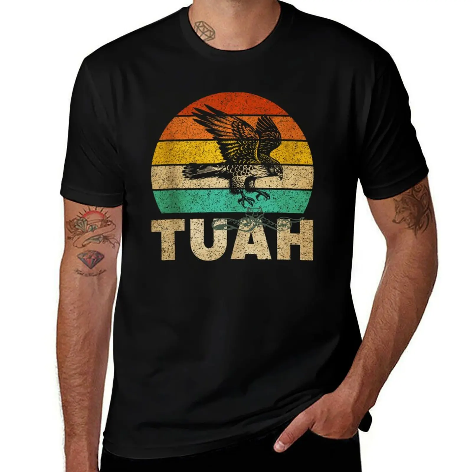

Hawk Tuah Funny Inappropriate Joke Adult Humor Co T-Shirt Breathable Basic Cotton T-Shirt