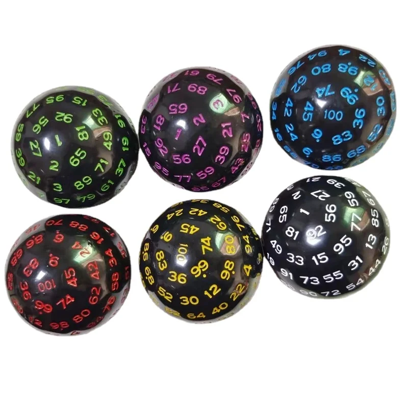 1Pcs New Multi-faceted D100 Number 1-100 Dice Big Ball Game Collection Dice Teaching Board Game Props