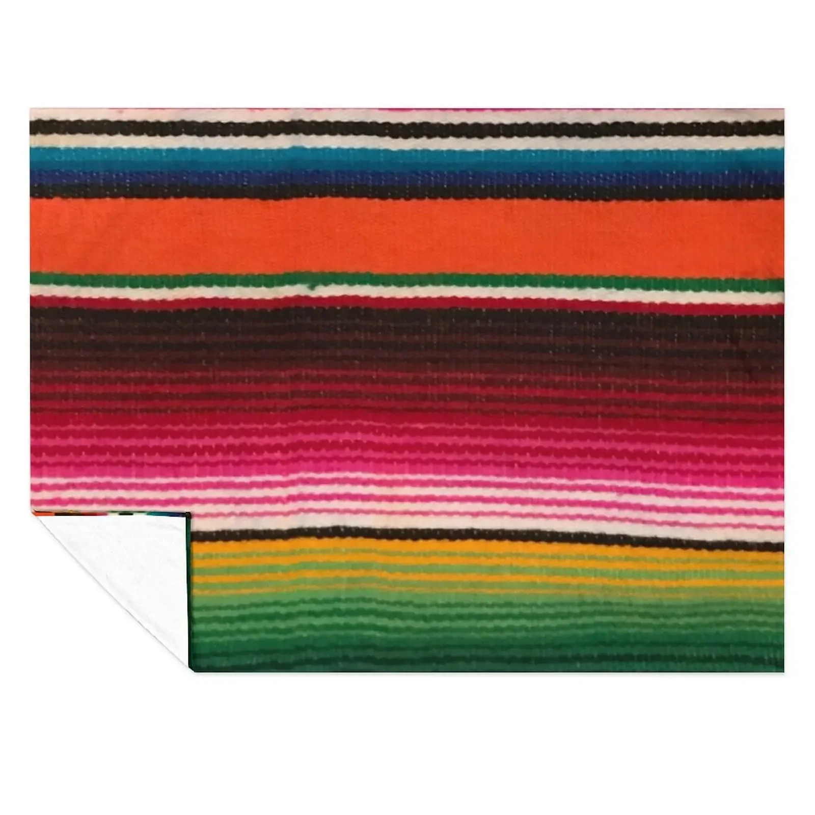 

BEAUTIFUL MEXICAN SERAPE Throw Blanket Stuffeds warm winter Travel Soft Plush Plaid Blankets