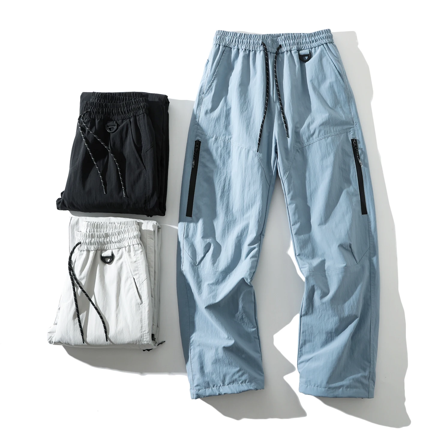 

Мужские пуховые брюки Trade King, прямые, утепленные, для работы, новые зимние модные повседневные молодежные длинные брюки