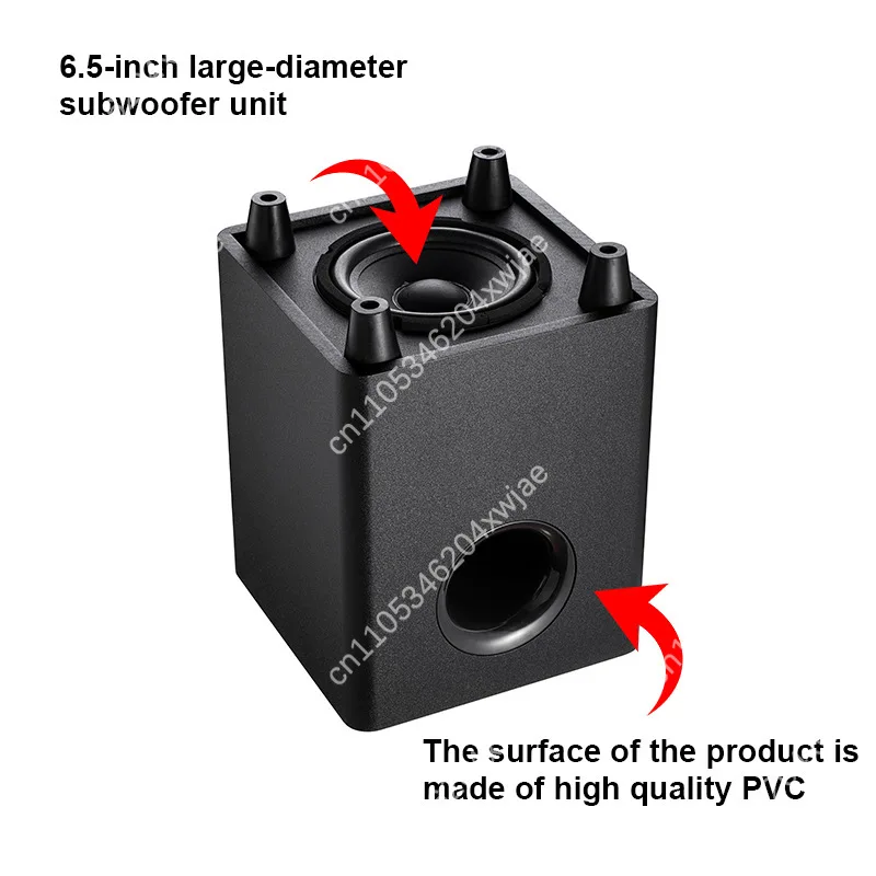 6.5 Inch Wooden Passive Subwoofer 50W Bass Speaker Home Theater Stereo System Upgrade
