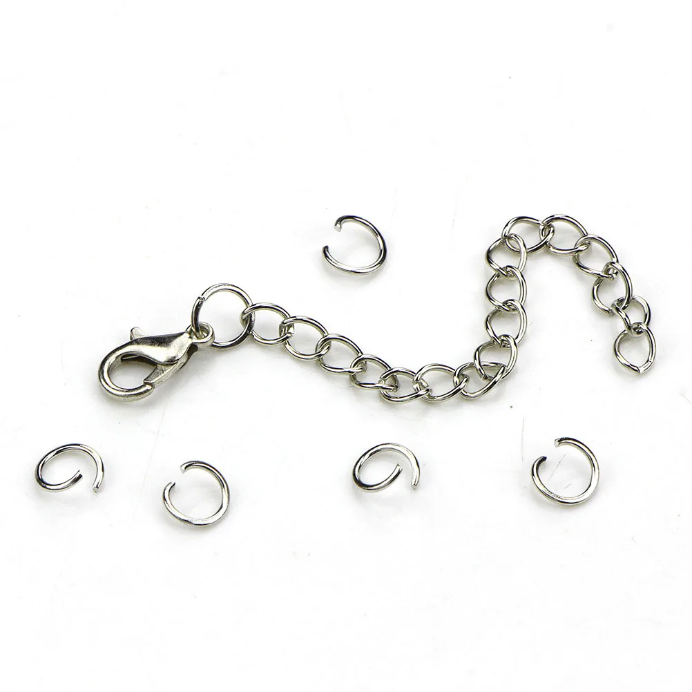 

200 pcs Handmade Findings Iron Bracelet Necklace Earrings Supplies Open Connectors for Accessories for
