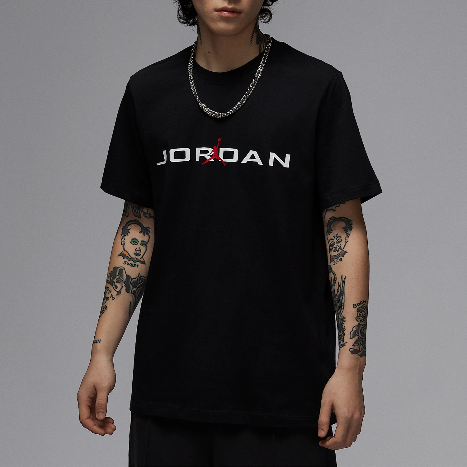 

Оригинальная мужская трикотажная повседневная спортивная футболка Nike JORDAN IB7354-010