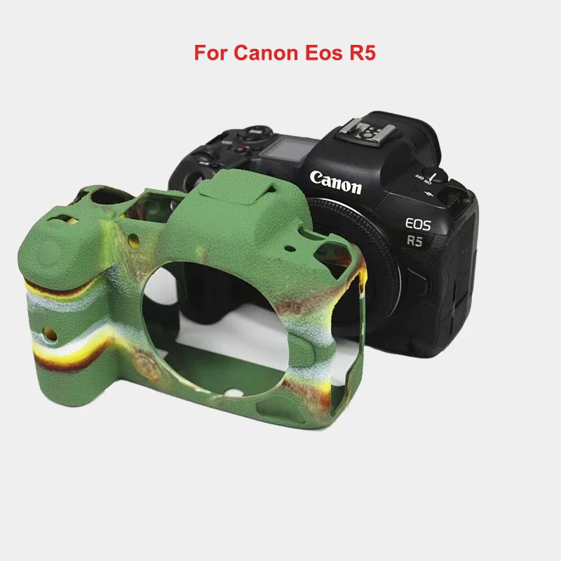 Dla Canon EOS R R5 R6 M50 G7X Mark II akcesoria fotograficzne torba gumowe etui lustrzanka ochronna miękka silikonowa obudowa Case