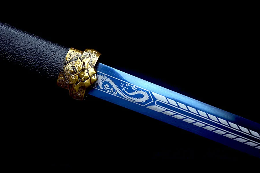 75cmAB Set, Purple Skin, Black Skin, Beast King Sword, Medieval katana, Battle Preparation full tang, Demon, Demon, Edge Cutting