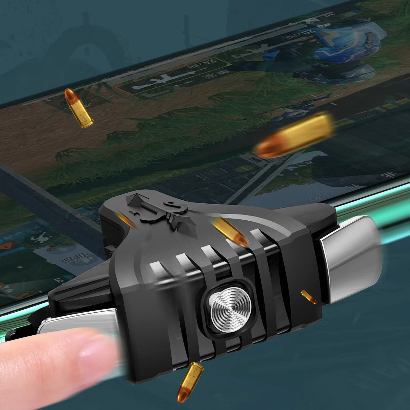 

Handle Trigger Sturdy Durable Trigger For Mobile Controller Compact Gamepad For Shooting Games Practical