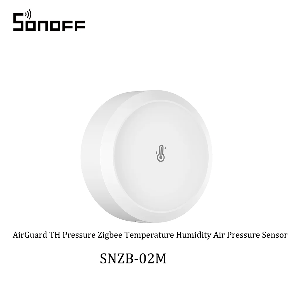 SONOFF SNZB-02M AirGuard TH Zigbee Temperatuur- en Luchtvochtigheidssensor, 5-in-1 Monitor met Dauwpunt & VPD, Ondersteunt Zigbee 3.0