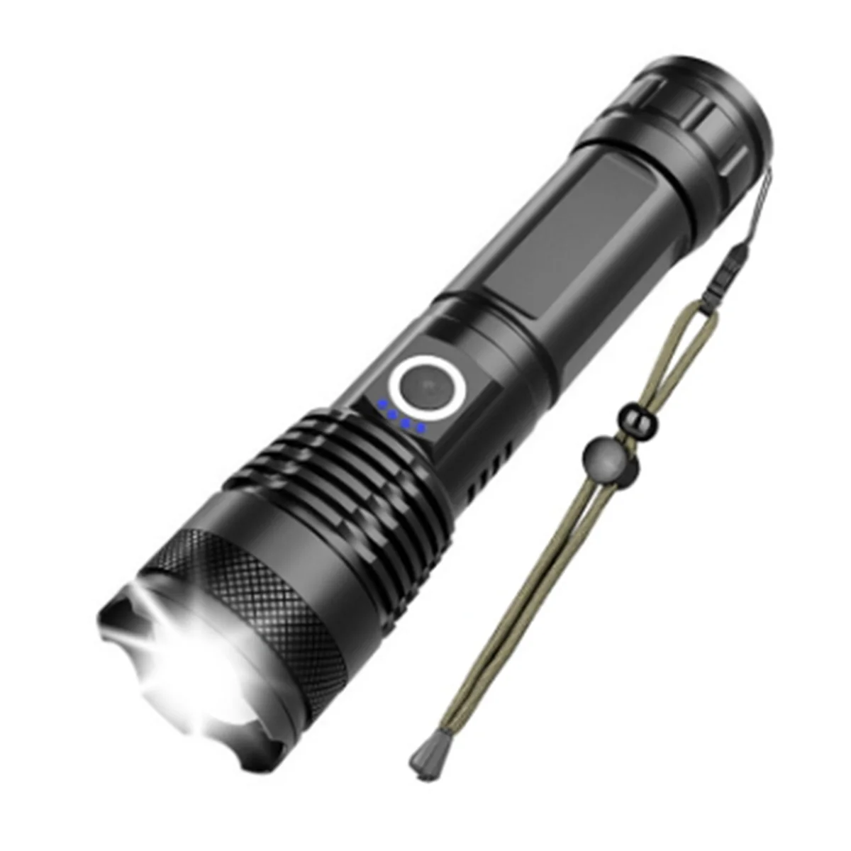 A95G P70 Lamp Bead Flashlight Outdoor Portable Flashlight Retractable Zoom Flashlight Camping Fishing Lighting