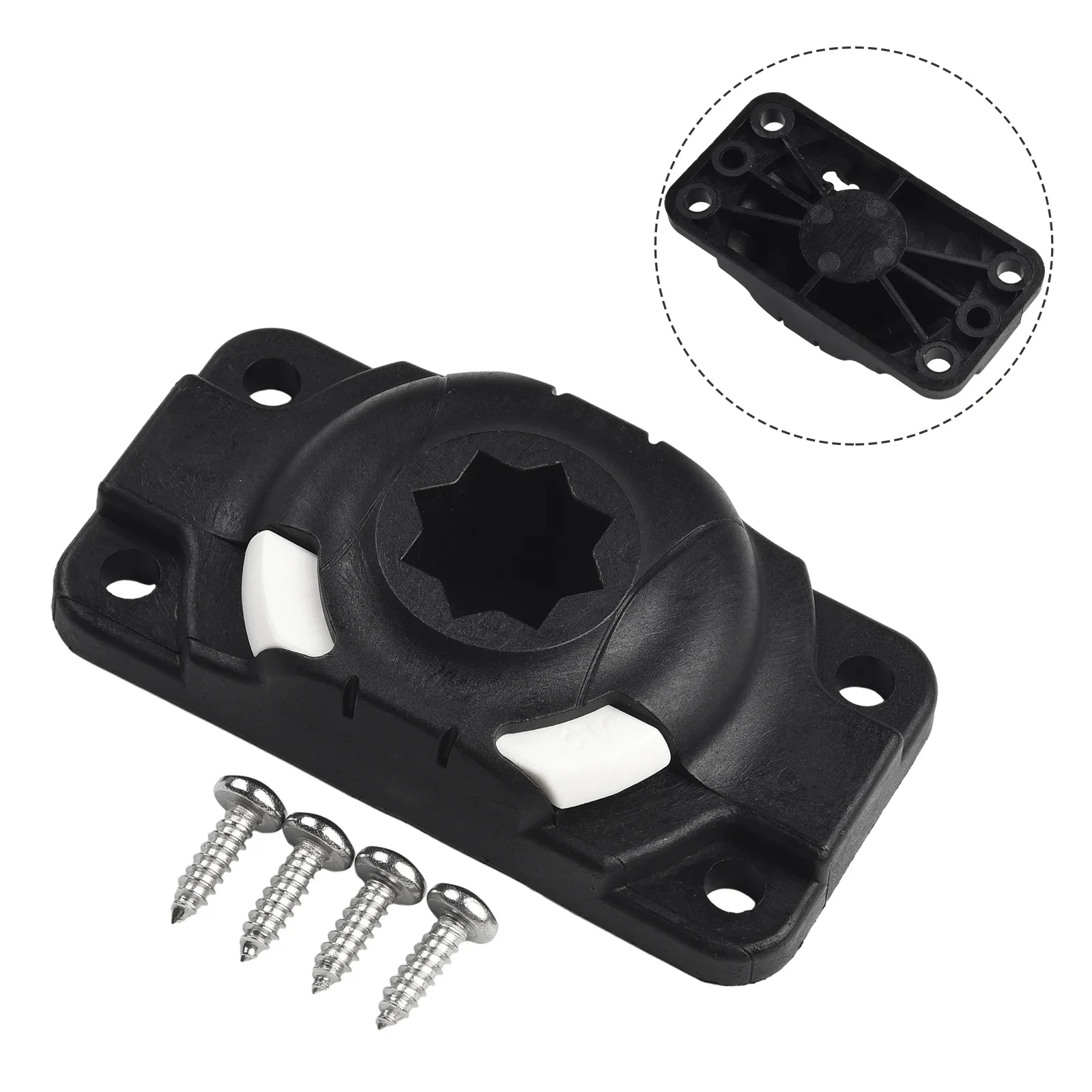 

Brand New Rod Holder 1 Set About 60g Accessories Black Fishing Functional Parts Plastic Replacement With Screw