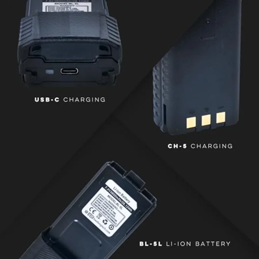 BaoFeng, BL-5L 3800mAh Li-ion Battery Pack, High Capacity Extended Battery for UV-5X3, BF-F8HP, and UV-5R Radios BL-5 BaoFeng B view 4