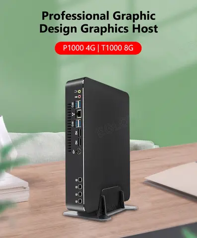 EGLOBAL Juego Mini PC Computadora de Escritorio I5 10400F I7 10700F con Gráficos Dedicados P1000 4G para Modelado de Edición de Video de Diseño