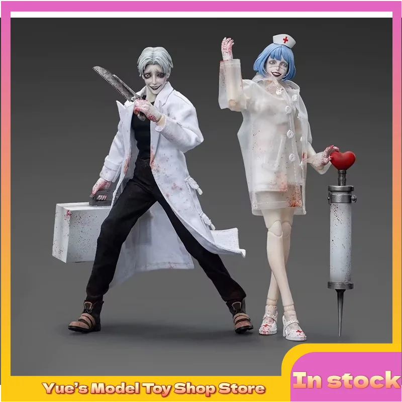 

【In Stock】 1:12 Dark Doctor White Night & Crazy Nurse Qiqi Action Figure Animation Model Toy Collection Gift