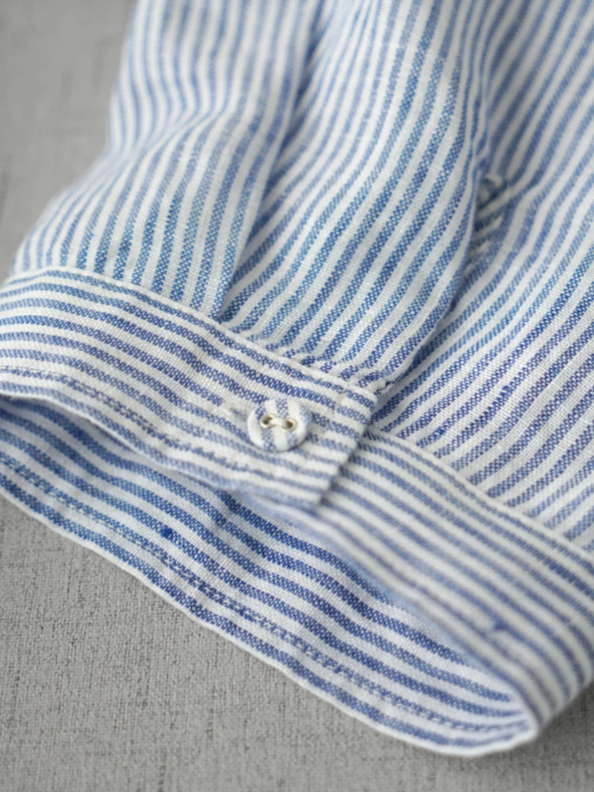 Loose Fit Women's Long Sve Striped Linen irt Versatile Autumn Faion Commute Sle Casual  Collar Button up Top