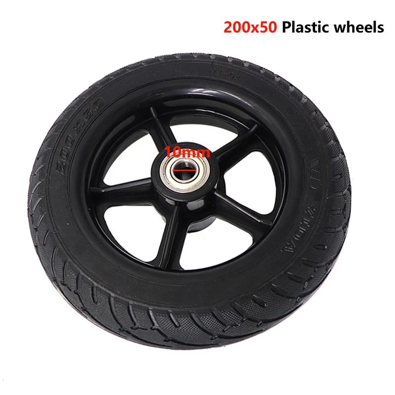 NewRear Wheel With Tire Assembly for Ninebot ES1 ES2 ES4 Electric Scooter 8 Inch 200x50 Solid Tire Plastic Hub Replacement Parts view 3